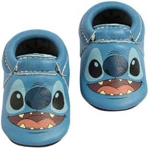 Freshly Picked Disney Stitch City Infant Baby Crib Shoe - Soft Sole Size 5