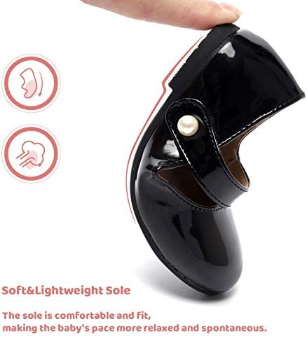 FUNKYMONKEY Toddler/Little Girl Mary Jane Dress Shoes Casual Slip On Ballet Flat