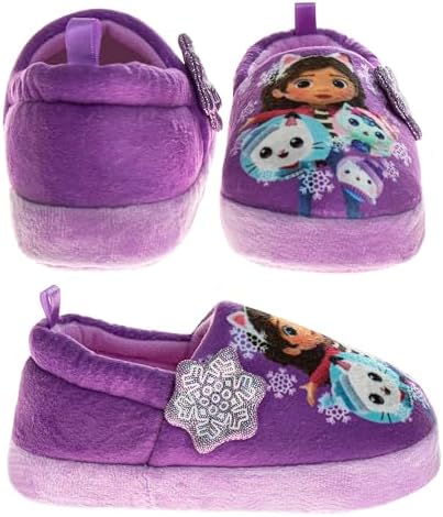 Gabby's Dollhouse Slippers For Kids Girls - Gabbys Indoor Cute House Shoes Lightweight Warm Comfort Plush Fuzzy Kitty Cat Slipper (sizes Toddler/little Kid)