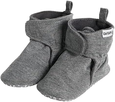 Gerber Baby Fleece Lined Wrap Fasten Non Skid Soft Slipper Booties