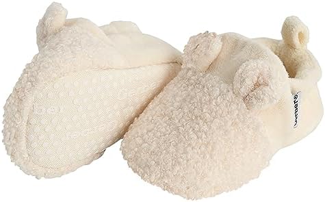 Gerber Unisex-baby Fleece Lined Non Skid Soft Slipper Booties With EarsSlipper