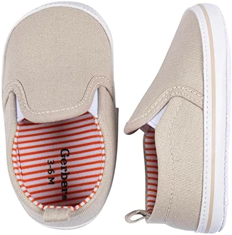 Gerber Unisex-Baby Newborn Infant Toddler Boy and Girl Slip-on Sneaker Crib Shoe