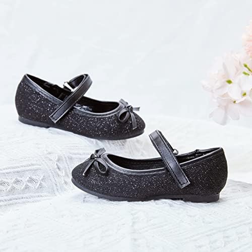 GINFIVE Toddler Girls Dress Shoes Little Girls Mary Janes Ballerina Flats Shoes Toddler