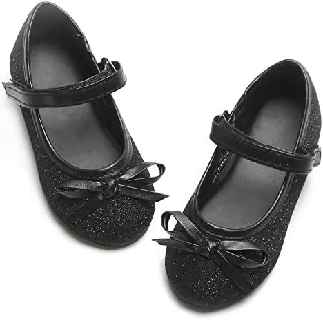 GINFIVE Toddler Girls Dress Shoes Little Girls Mary Janes Ballerina Flats Shoes Toddler
