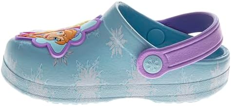 Girls Characters Clog Sandal Waterproof Slip-On Slides For Girls Stitch Frozen Minnie Mouse Sesame Street Closed Toe Clogs Sizes Infant/Toddler/Little Kid