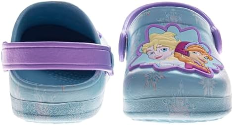 Girls Characters Clog Sandal Waterproof Slip-On Slides For Girls Stitch Frozen Minnie Mouse Sesame Street Closed Toe Clogs Sizes Infant/Toddler/Little Kid