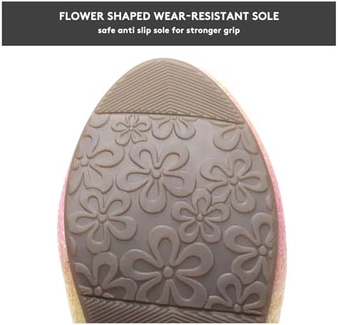 Girls Dress Shoes With Heels - Sparkly Sequins Closed Toe Sandals For Wedding Party Flower Girl (Toddler/Little/Big Kids)