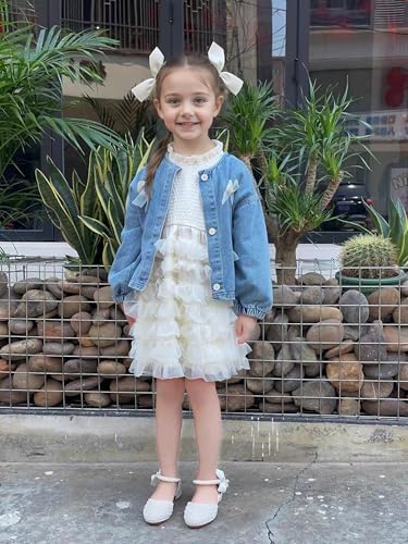 Girls Sandals Glitter Wedding Party Princess Dress Shoes Flower Girl Low Heel Mary Jane Pumps For Toddler/Little Kids
