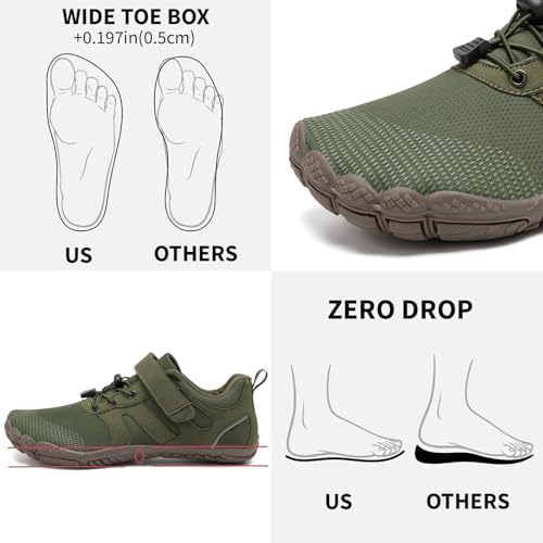 Grand Attack Men's Barefoot ShoesMinimalist Cross-TrainerZero Drop SoleWide Toe Box
