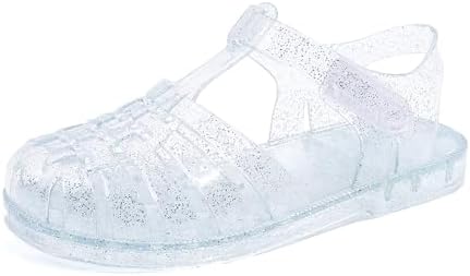 GUGUYeah Jelly Sandals for Girls Closed Toe Princess Costume Summer Dress Shoes Fisherman Gladiator Water Beach Flat Sandals for Toddler/Little Kid/Big Kid