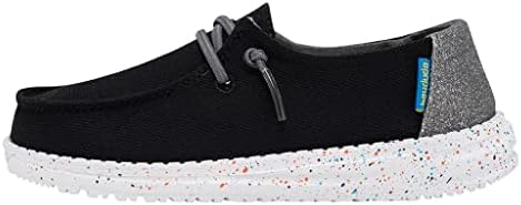 Hey Dude Girl's Wendy Youth Multiple Sizes & Colors Girl’s Shoes Girl’s Lace Up Loafers Lightweight & Comfortable