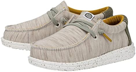 Hey Dude Wally Toddler Jersey Toddler Shoes Toddler Lace Up Loafers Comfortable & Light-Weight