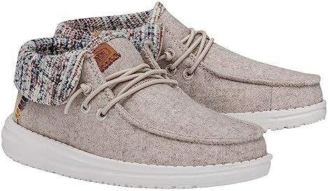 Hey Dude Wendy Fold Youth Girl's Loafers Girl's Slip On Shoes Comfortable & Light Weight