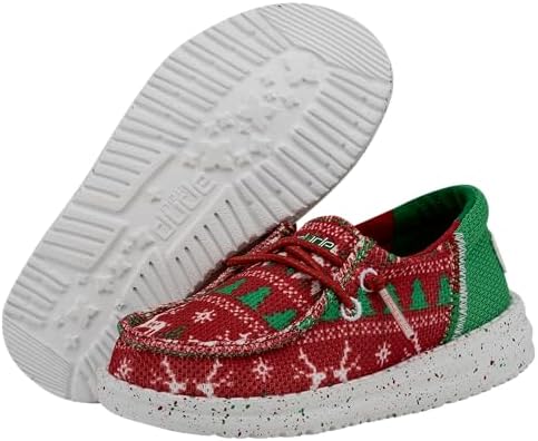 Hey Dude Wendy Toddler Jolly Jingle Size C7 Toddler's Shoes Kid's Slip On Loafers Comfortable & Light-Weight