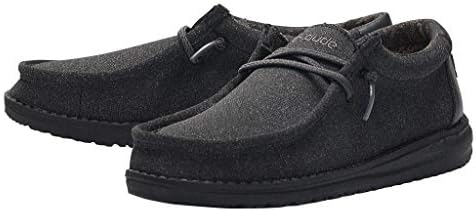 HEYDUDE Boy's Wally Youth Multiple Colors Boy’s Shoes Boy's Lace Up Loafers Comfortable & Light-Weight