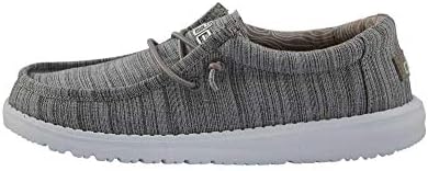 HEYDUDE Wally Toddler Washed Canvas Boy's Loafers Boy's Slip On Shoes Comfortable & Light Weight