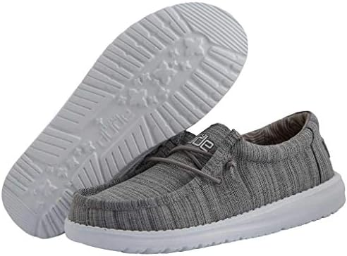 HEYDUDE Wally Toddler Washed Canvas Boy's Loafers Boy's Slip On Shoes Comfortable & Light Weight