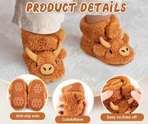Highland Baby Booties Newborn Baby Shoes Unisex Infant Slippers For Toddler Infant Girl Boy