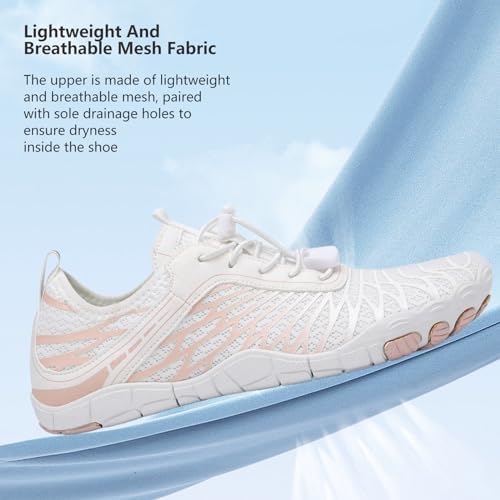 Hike Barefoot Shoes For Women Men Breathable Non-Slip Athletic Footwear Wide Toe Water Shoes For Hiking Non-Slip Neuropathy Shoes For Women Men Grounded Comfort Wear