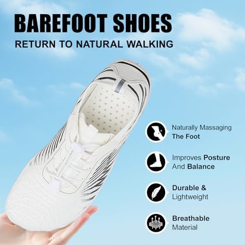 Hike Barefoot Shoes For Women Men Breathable & Non-Slip Athletic Footwear Wide Toe Water Shoes Designed For Walking Running&Swimming