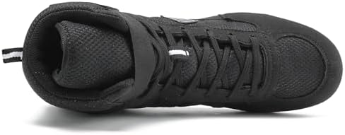 HIKLDK Wrestling Shoes Men Black Boxing Shoe For Men