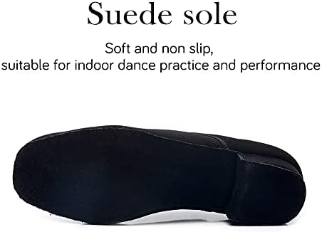 HIPPOSEUS Men's Standard Ballroom Dance Shoes Lace Up Latin Tango Rumba Social Dance Waltz Shoes