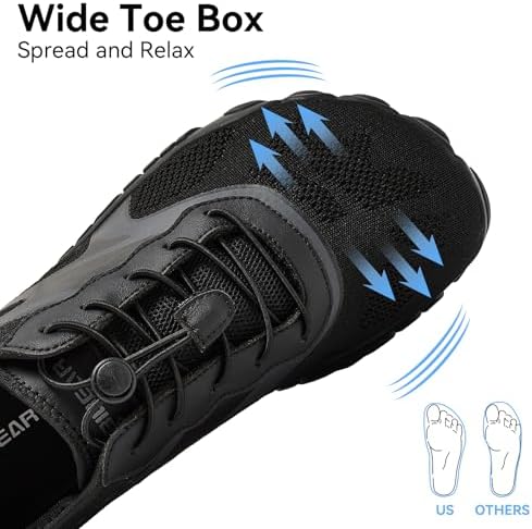 HOBIBEAR Barefoot Shoes For Women Men Wide Toe Box Zero Drop Cross-Training Minimalist Unisex