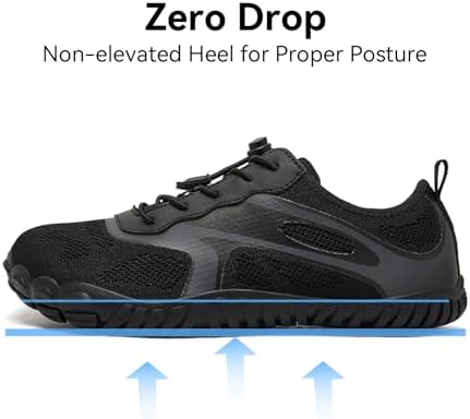 HOBIBEAR Barefoot Shoes For Women Men Wide Toe Box Zero Drop Cross-Training Minimalist Unisex