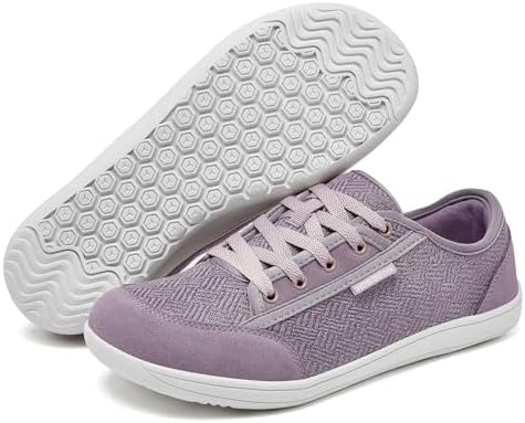 HOBIBEAR Barefoot Shoes For Women Men Zero Drop Sole Wide Toe Box Walking Sneakers