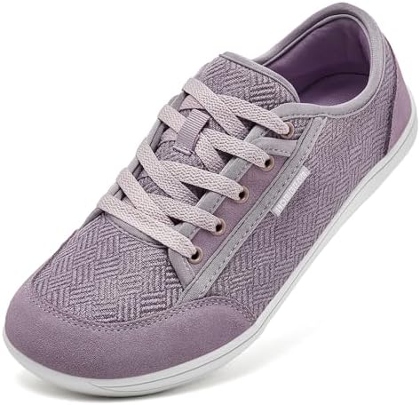 HOBIBEAR Barefoot Shoes for Women Men Zero Drop Sole Wide Toe Box Walking Sneakers