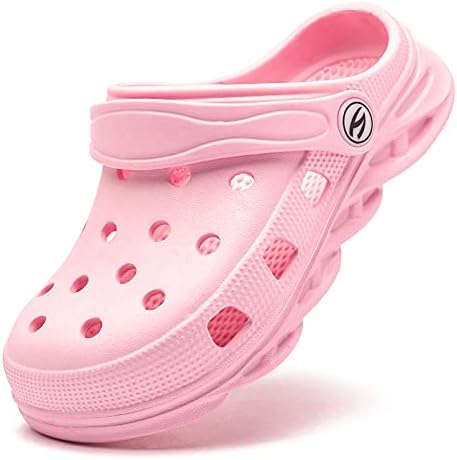 HOBIBEAR Boys and Girls Classic Graphic Garden Clogs Slip on Water Shoes(Toddler/Little Kids/Big Kids)