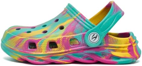 HOBIBEAR Boys And Girls Classic Graphic Garden Clogs Slip On Sandals Water Shoes(Toddler/Little Kids/Big Kids)