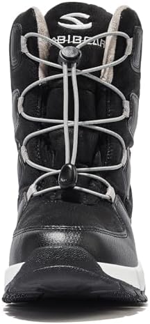 HOBIBEAR Kids Snow Boots Boys Girls Mid Calf Waterproof Warm Faux Fur Lined Insulated Winter Shoes(Toddler/Little Kid/Big Kid)