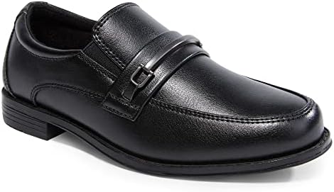 HOMEHOT Boys Dress Shoes Oxford Slip On Loafers(Toddler/littile Kids/Big Kids)