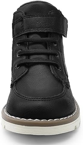 HOMEHOT Boys Fashion Boots High Top Sneakers Faux Leather (toddller/littile Kids)