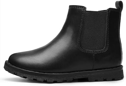 HOMEHOT Girls Ankle Boots Kids Dress Short Boots Low Heel (toddler littile kids)