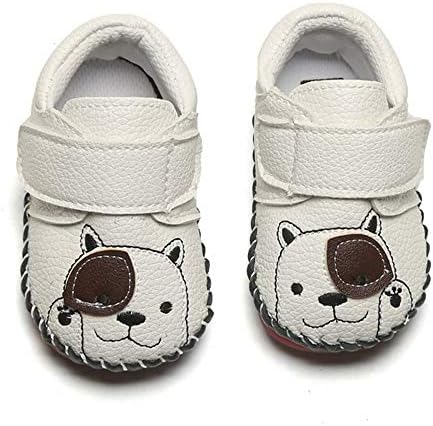 HsdsBebe Baby Boys Girls Pu Leather Hard Bottom Walking Sneakers Toddler Rubber Sole First Walkers Infant Cartoon Slippers Crib Shoes