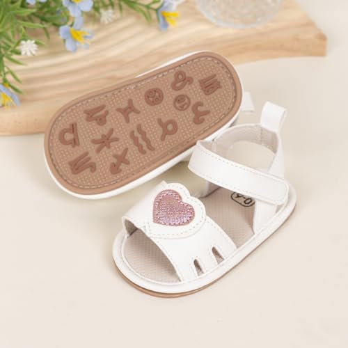 HsdsBebe Baby Girls Sandals Bohemia Flower Bow Soft Sole Toddler First Walkers Beach Summer Shoes