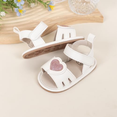 HsdsBebe Baby Girls Sandals Bohemia Flower Bow Soft Sole Toddler First Walkers Beach Summer Shoes