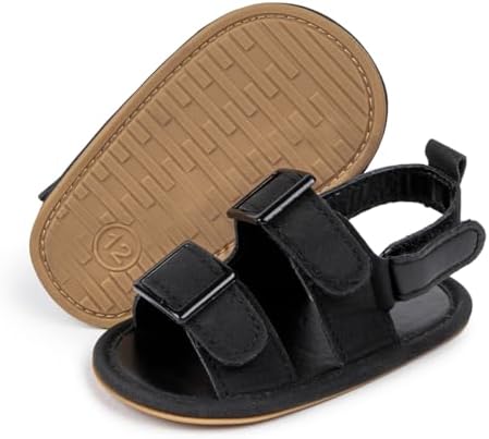 HsdsBebe Infant Baby Boys Girls Summer Beach Sandals Breathable Athletic Anti-slip Soft Sole Newborn First Walker Crib Shoes