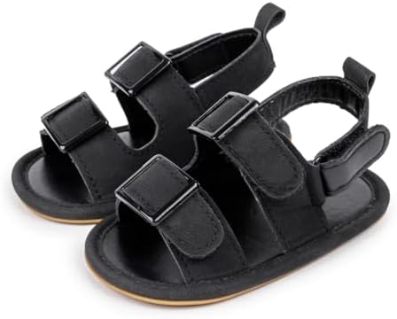 HsdsBebe Infant Baby Boys Girls Summer Beach Sandals Breathable Athletic Anti-slip Soft Sole Newborn First Walker Crib Shoes