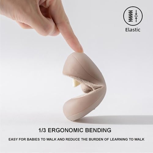 Hstyle Baby Sock Shoes Toddler Walking Shoes Infant Non-Slip Slippers Soft Rubber Sole Sneakers For Baby Boys Girls