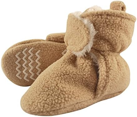 Hudson Baby Unisex Baby Cozy Fleece and Faux Sherpa Booties