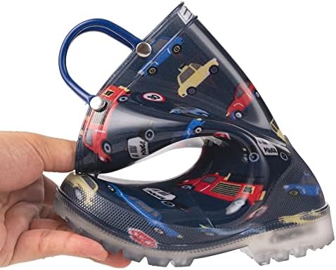 HugRain Light Up Rain Boots For Little Kids