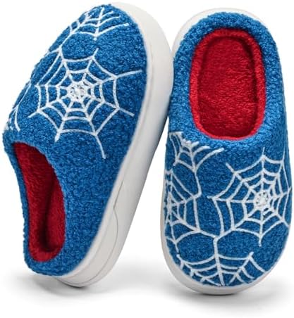 IceUnicorn Kids Slippers Boys Girls Warm Soft Plush Memory Foam House Slippers Big Little Kids Non-Slip Winter Home Shoes for Indoor Outdoor