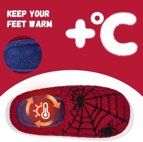 IceUnicorn Kids Slippers Boys Girls Warm Winter House Slippers Big Little Kids Non-Slip Soft Plush Memory Foam Home Shoes For Indoor Outdoor