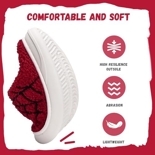 IceUnicorn Kids Slippers Boys Girls Warm Winter House Slippers Big Little Kids Non-Slip Soft Plush Memory Foam Home Shoes For Indoor Outdoor