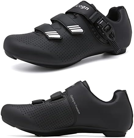 Indoor Cycling Shoes For Men Women Compatible With Peloton Bike Pre-Installed With Look Delta Cleats Outdoor Road Biking