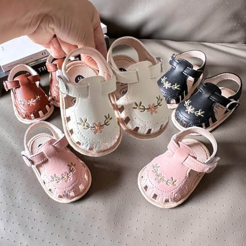 Infant Baby Boys Girls Sandals Summer Baby Wedding Dress Flat Shoes Newborn Crib Shoes First Walkers Prewalkers Shoes