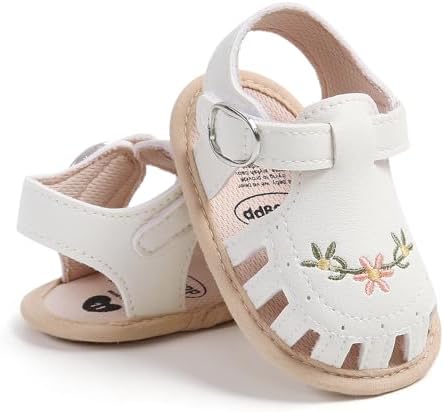 Infant Baby Boys Girls Sandals Summer Baby Wedding Dress Flat Shoes Newborn Crib Shoes First Walkers Prewalkers Shoes